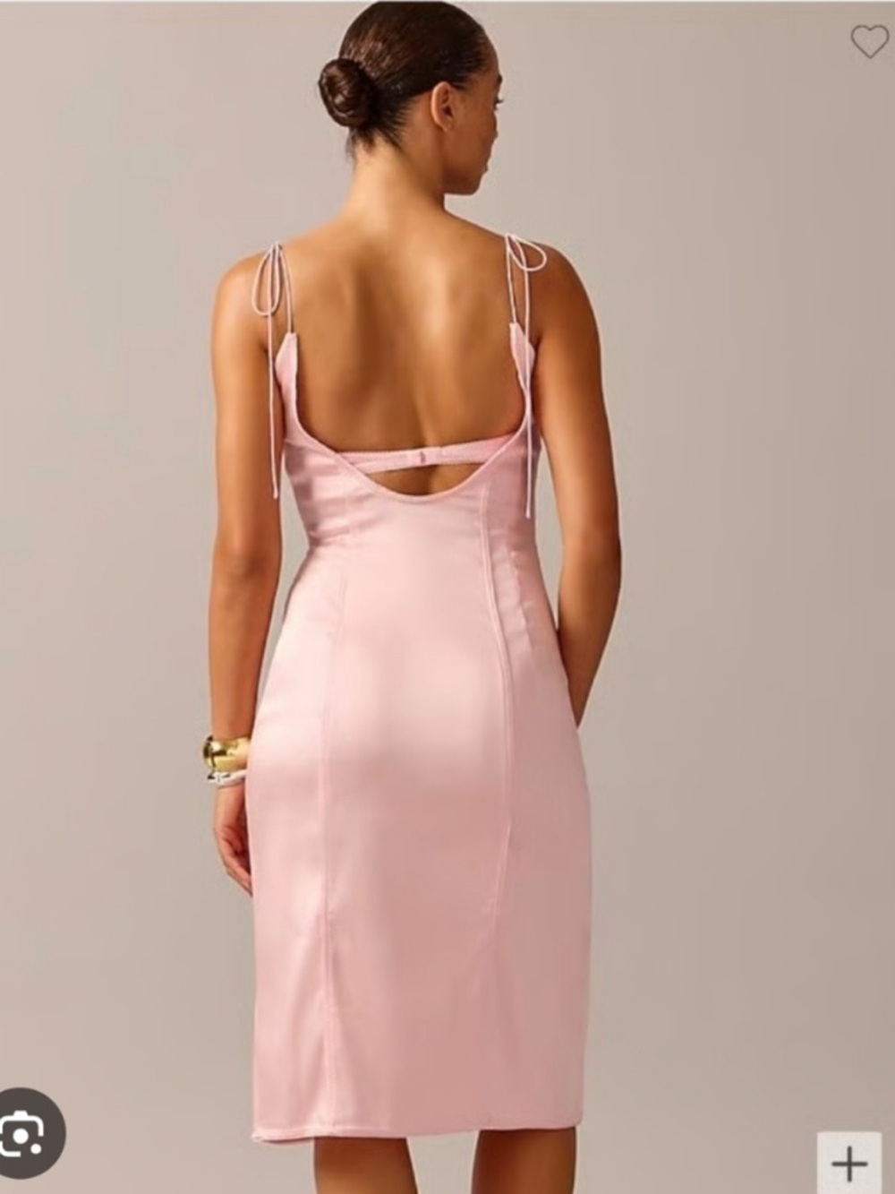 🎀 J. Crew x Anna October Limited Edition Ballet Pink Satin Stretch Pin Up 14 - Picture 2 of 11